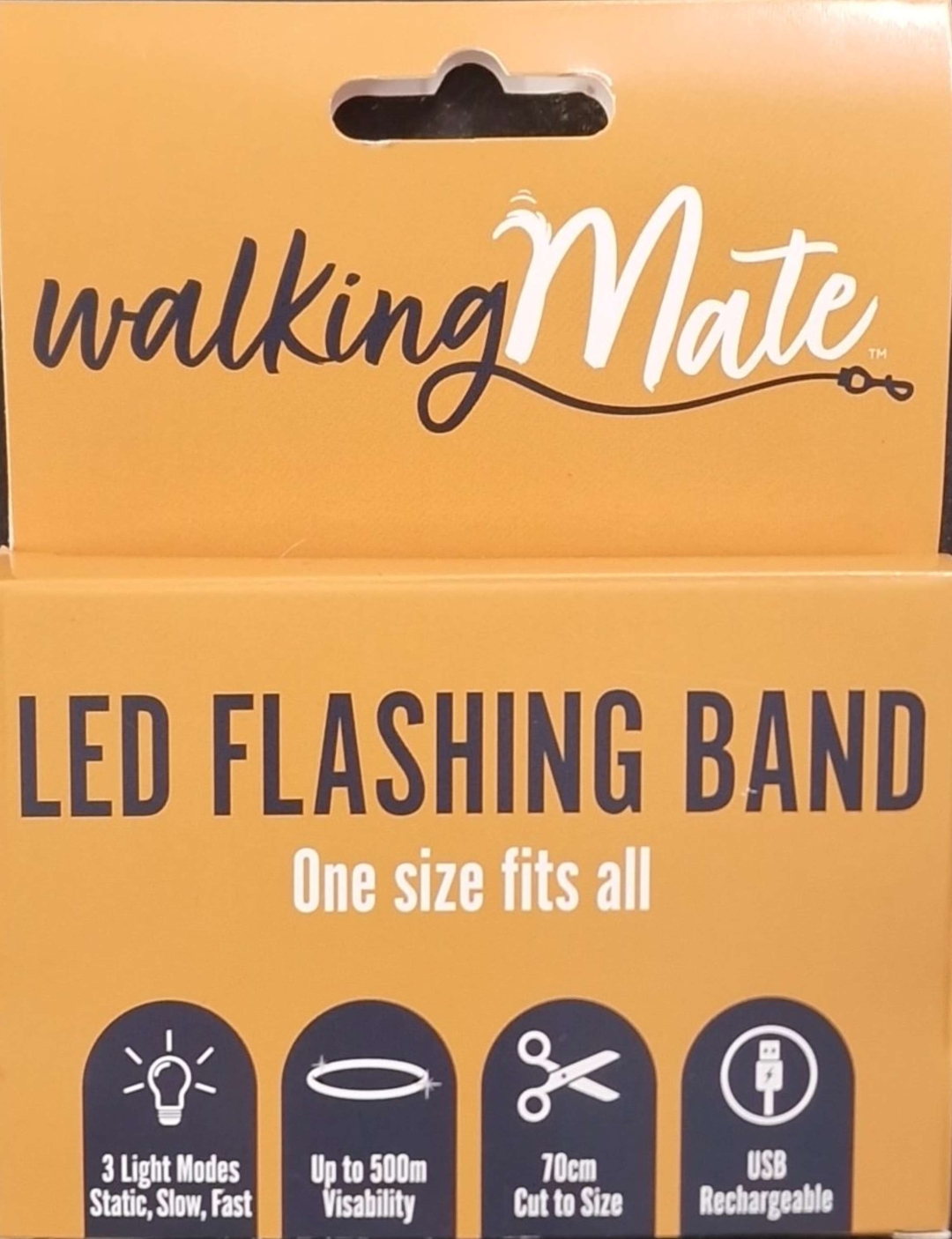WalkingMate Orange LED Flashing Band