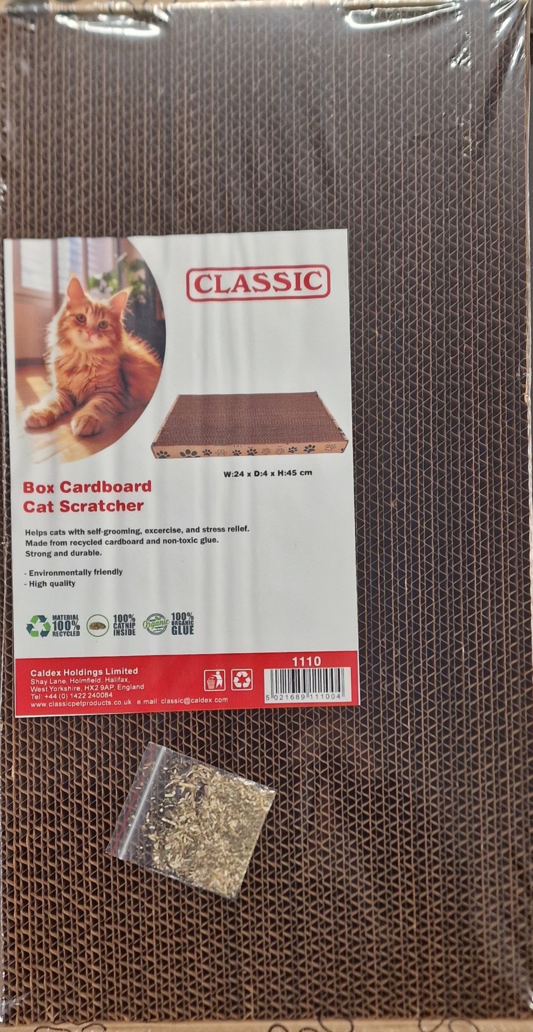 Classic Box Cardboard Cat Scratcher