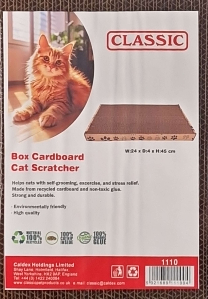 Classic Box Cardboard Cat Scratcher