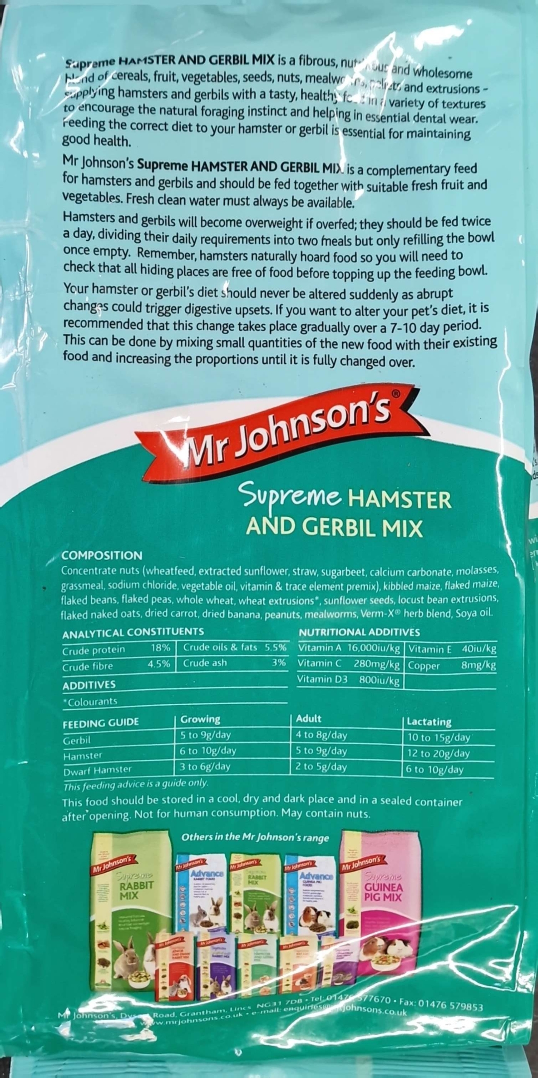 Mr Johnson's Supreme Hamster and Gerbil Mix