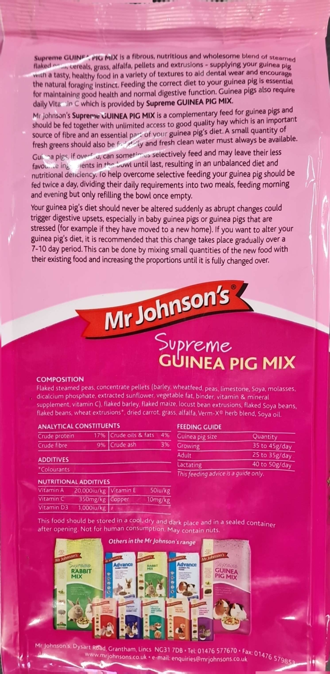Mr Johnson's Supreme Guinea Pig Mix