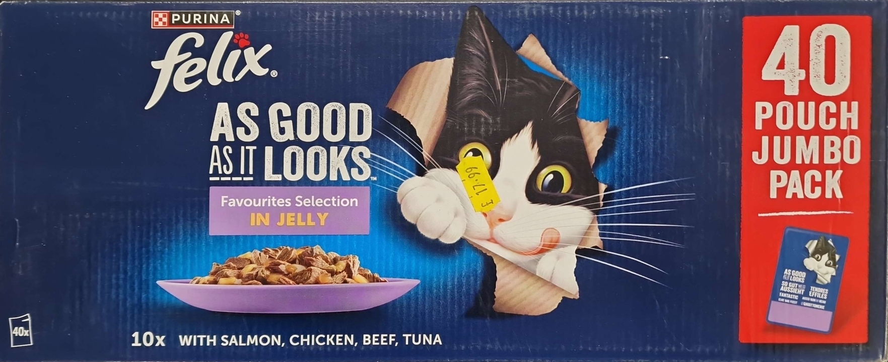 Felix As Good As It Looks Favourites Selection in Jelly 40 Pouch Jumbo Pack