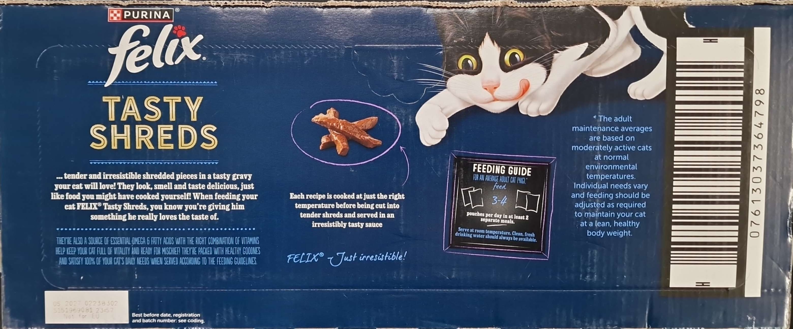 Felix Tasty Shreds Mixed Selection in Gravy 40 Pouch Jumbo Pack