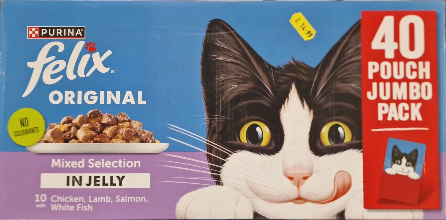 Felix Original Mixed Selection in Jelly 40 Pouch Jumbo Pack