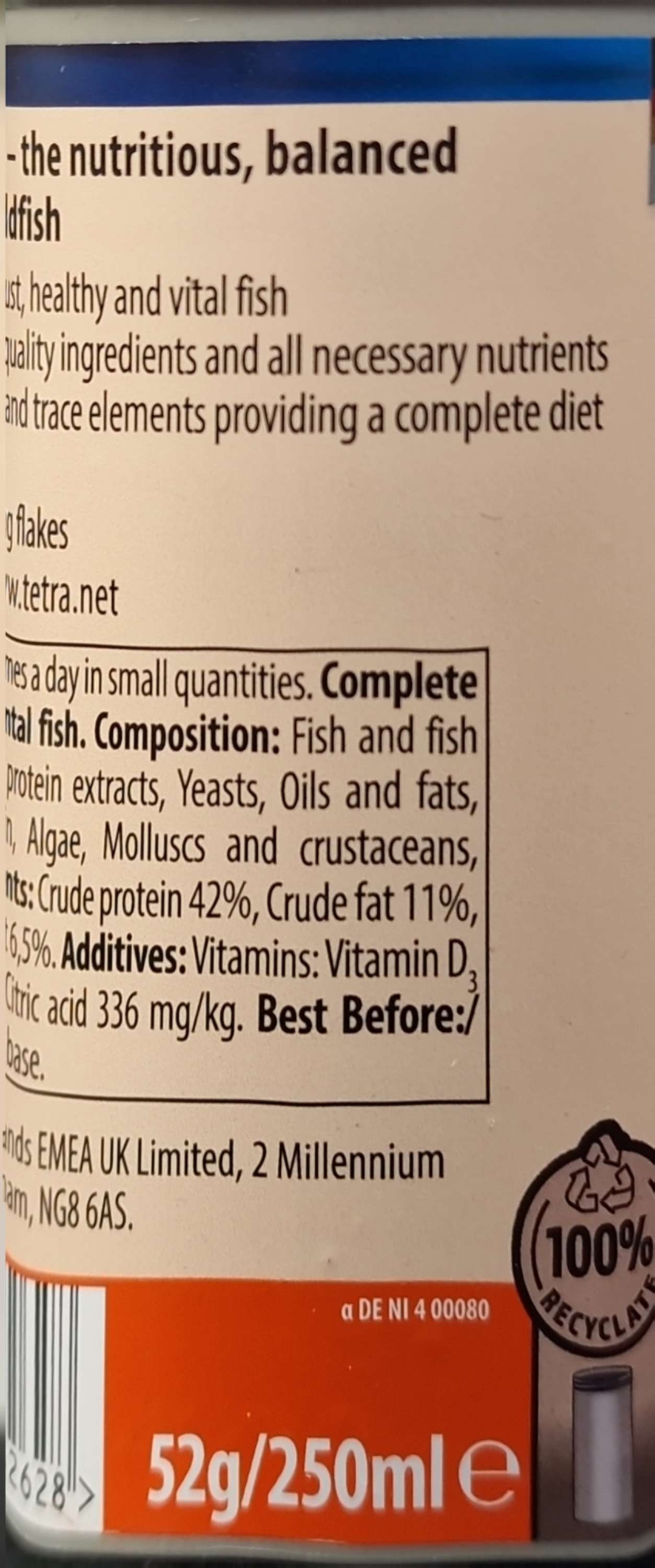 Tetra Goldfish Flakes