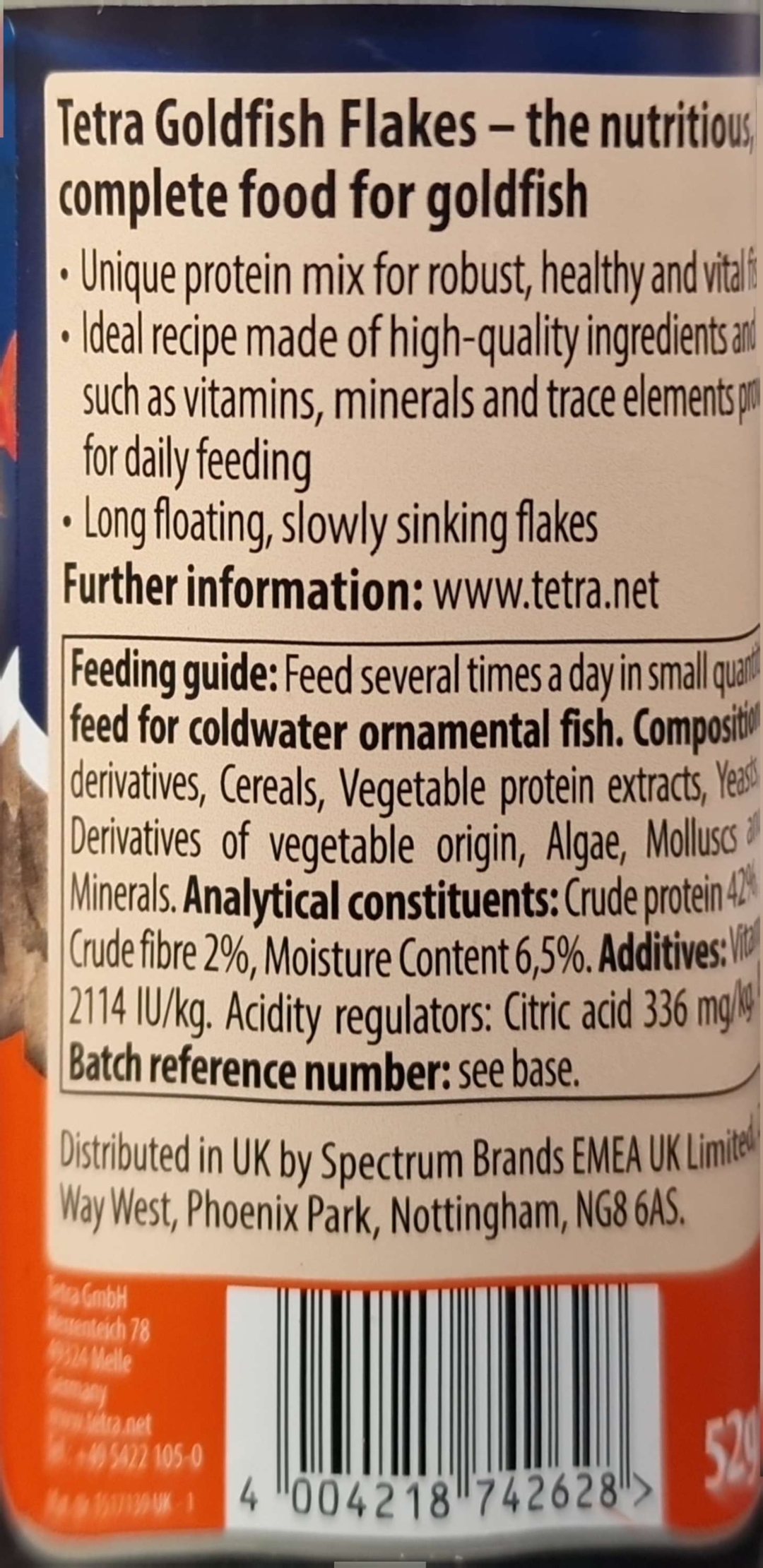 Tetra Goldfish Flakes