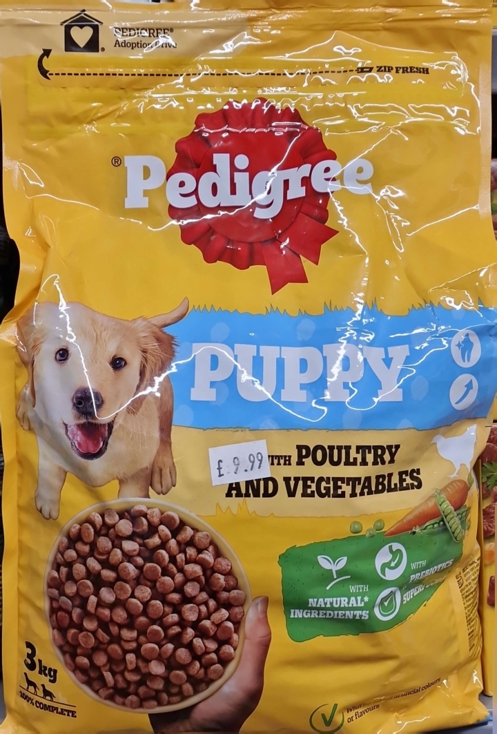 Pedigree Puppy Dry Food Poultry and Vegetables