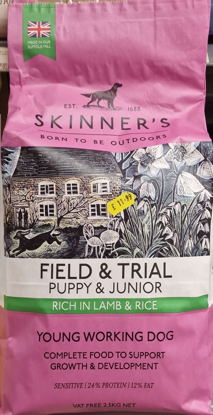 Skinners Field and Trial Puppy and Junior Rich in Lamb and Rice