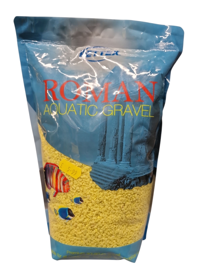 Pettex Roman Aquatic Gravel Yellow Aquarium Gravel 2kg