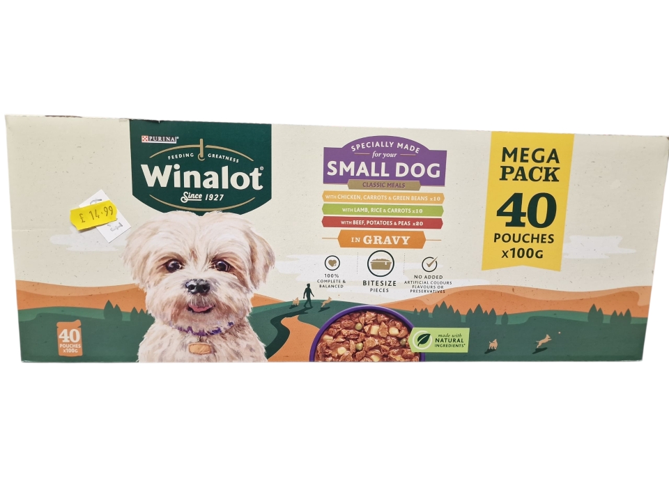 Winalot Small Dog Classic Meals Mega Pack 40 x 100g (In Gravy)