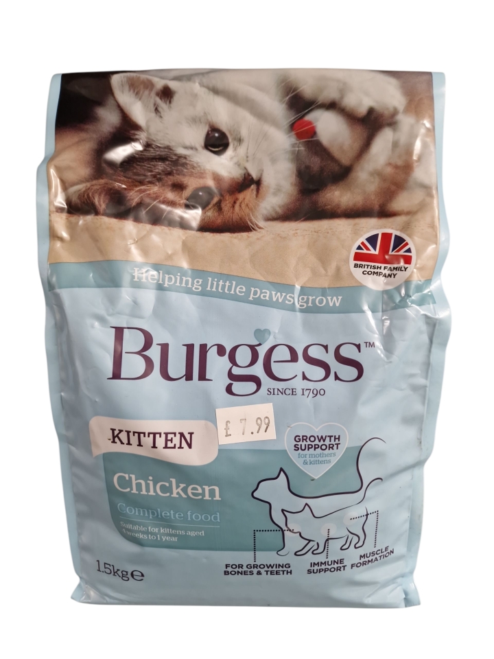 Burgess Kitten Chicken Complete Food 1.5kg