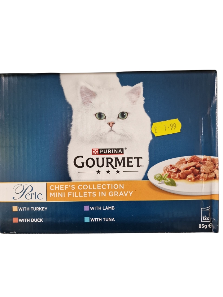 Purina Gourmet Perle Chefs Collection Mini Fillets in Gravy 12 x 85g