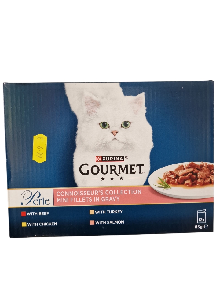 Purina Gourmet Perle Connoisseurs Collection Mini Fillets in Gravy 12 x 85g