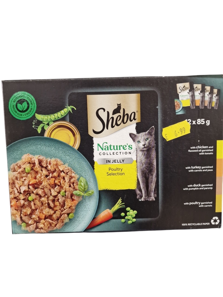 Sheba Nature Collection in Jelly Poultry Selection 12 x 85g