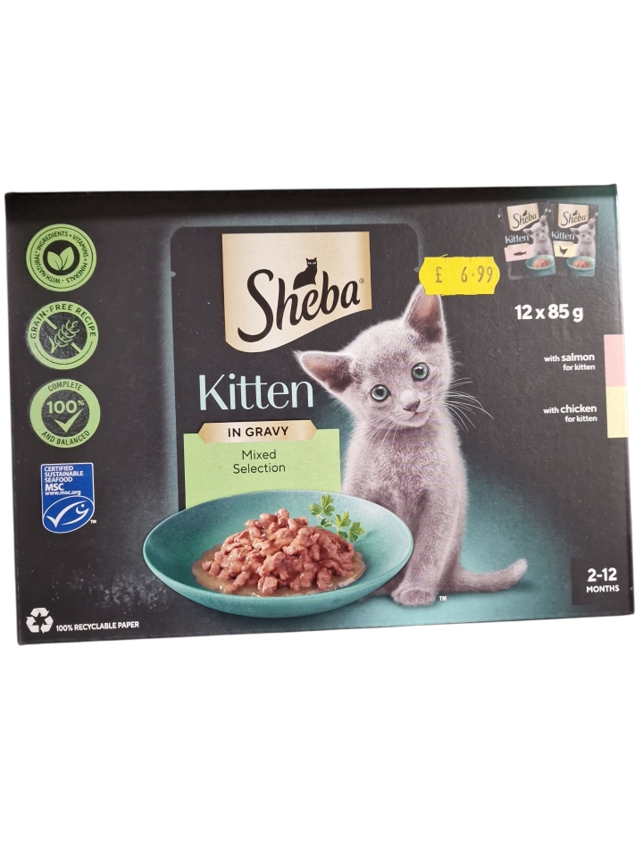 Sheba Kitten Mixed Selection in Gravy 12 x 85g