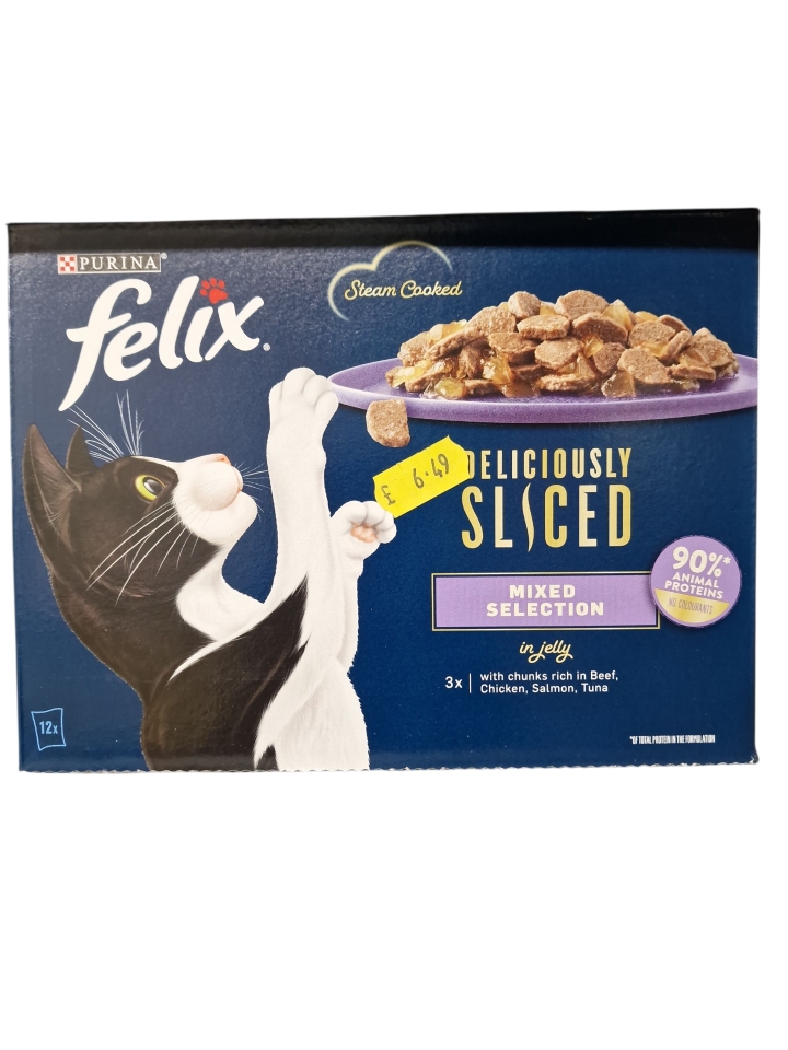 Felix Deliciously Sliced Mixed Selection in Jelly 12 Pouches