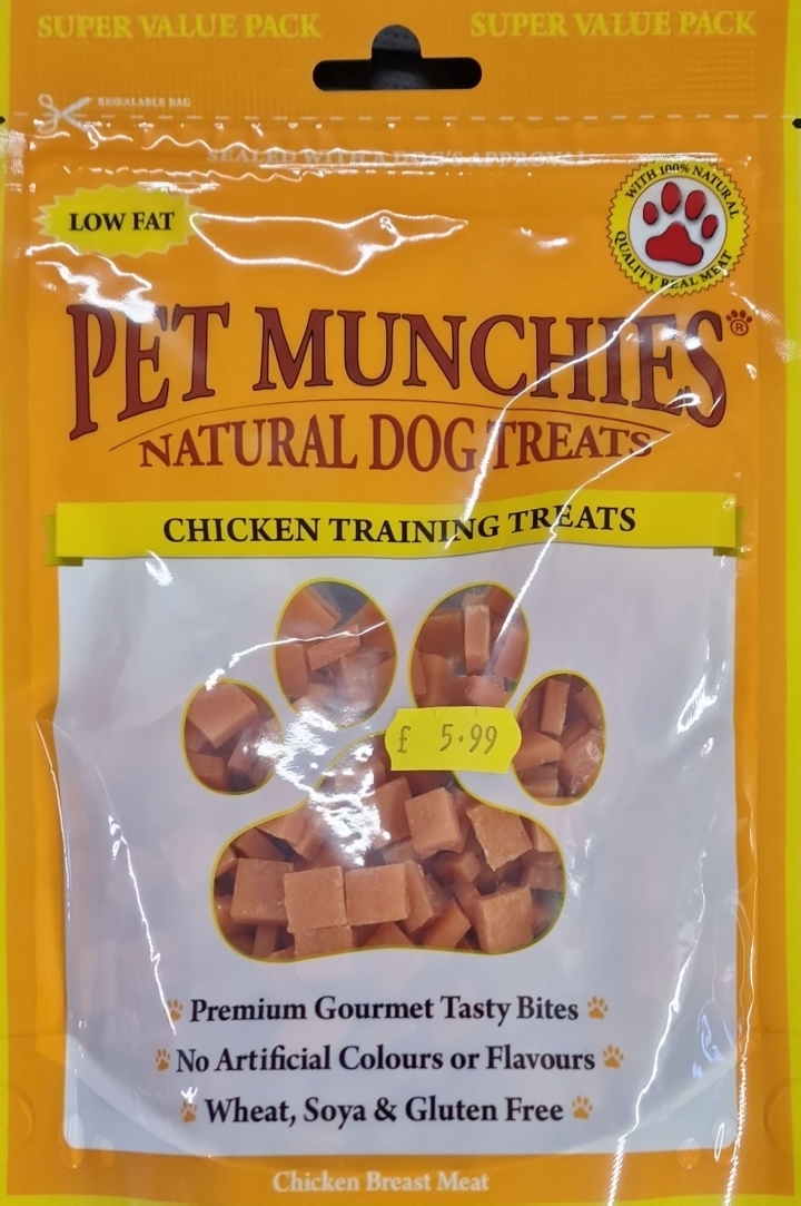 Pet Munchies Chicken Training Treats Natural Dog Treats