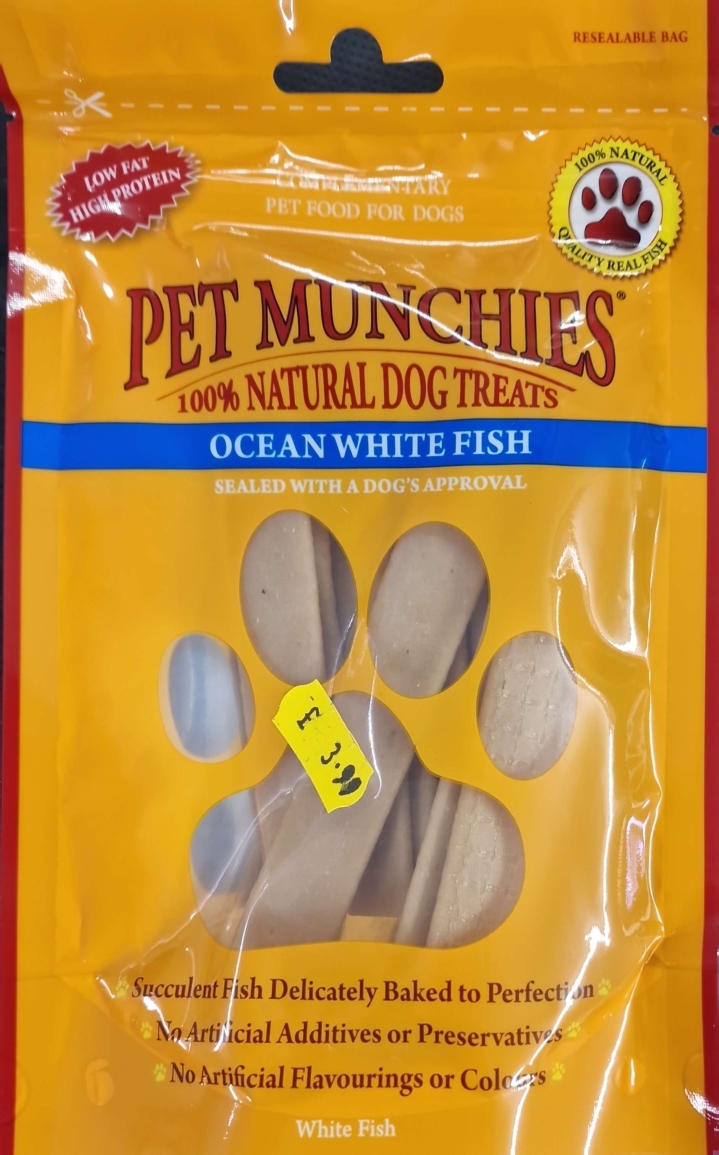 Pet Munchies Ocean White Fish Natural Dog Treats