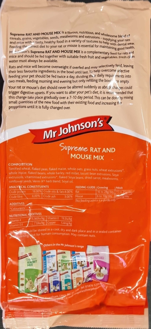 Mr Johnson's Supreme Rat and Mouse Mix