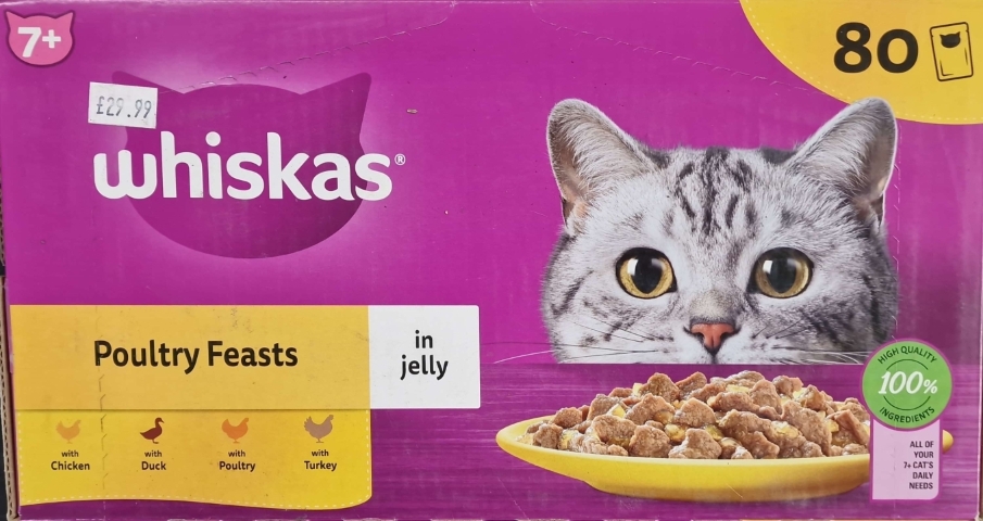 Whiskas 7+ Poultry Feasts in Jelly Pouches