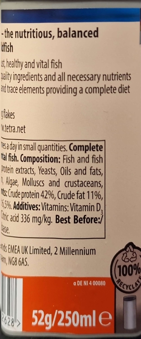 Tetra Goldfish Flakes