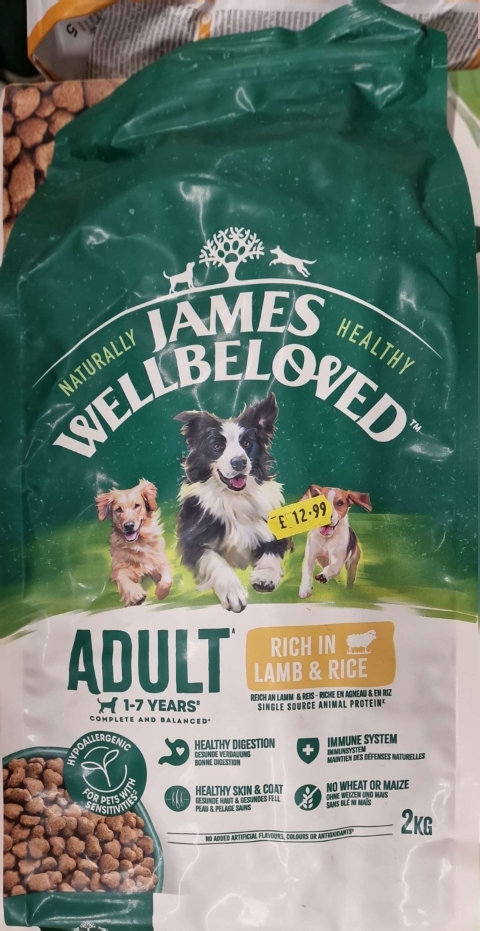 James Wellbeloved Adult Lamb and Rice