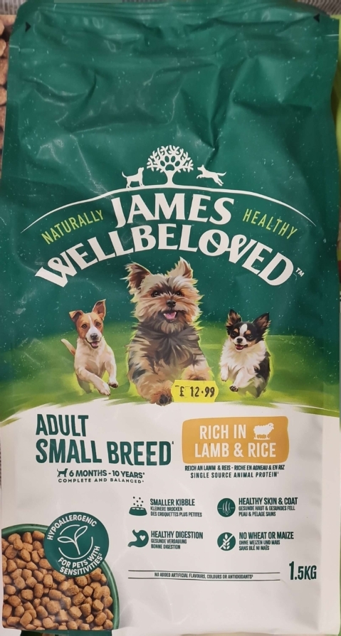 James Wellbeloved Adult Small Breed Lamb and Rice