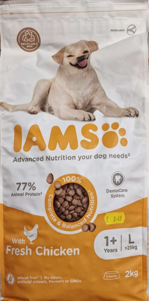 IAMS Adult Large Breed Dry Dog Food with Fresh Chicken