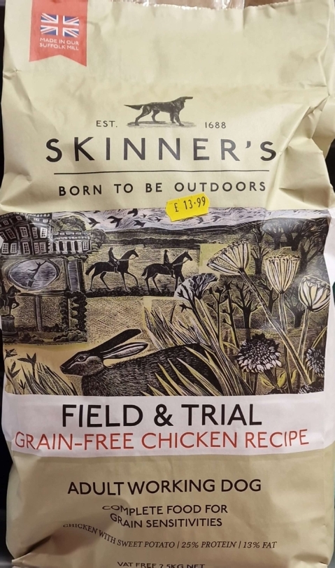 Skinners Field and Trial Grain Free Chicken Recipe