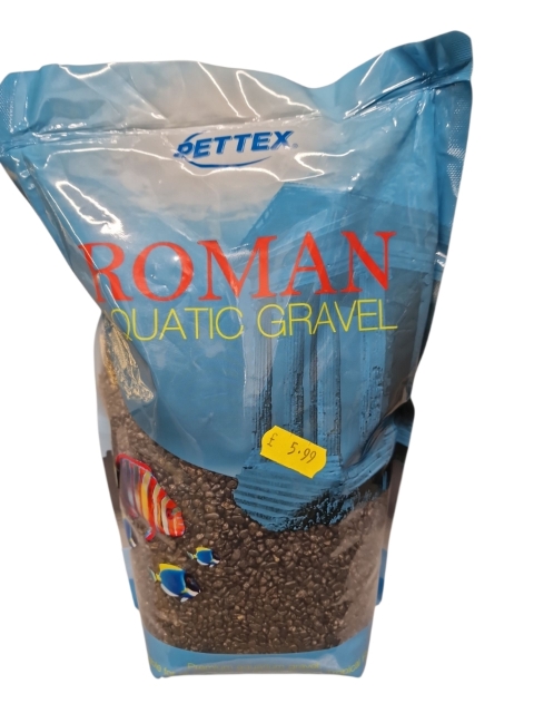 Pettex Roman Aquatic Gravel Black Aquarium Gravel 2kg