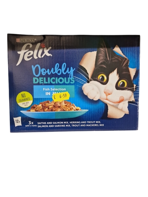 Felix Doubly Delicious Fish Selection in Jelly 12 x 85g