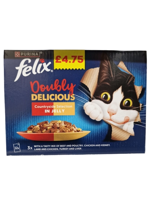 Felix Doubly Delicious Countryside Selection in Jelly 12 x 85g