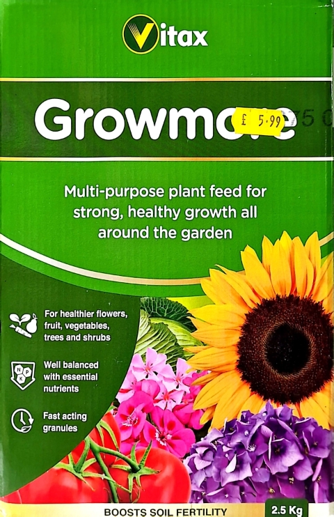Vitax Growmore 2.5kg