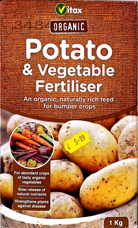 Vitax Organic Potato and Vegetable Fertiliser 1kg