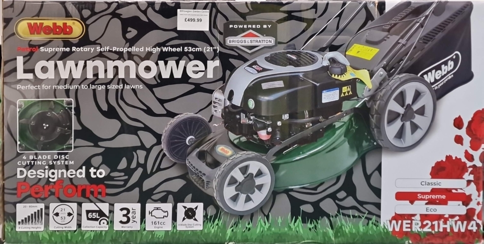 Webb Supreme 53cm Self Propelled 4 Swing Tip Blade
