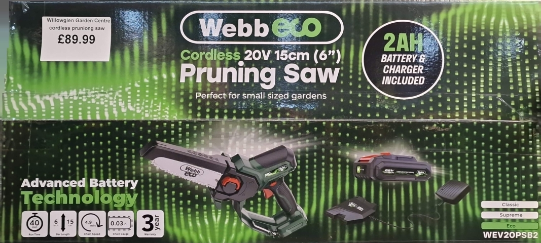 Webb 20V 15cm Cordless Pruning Saw