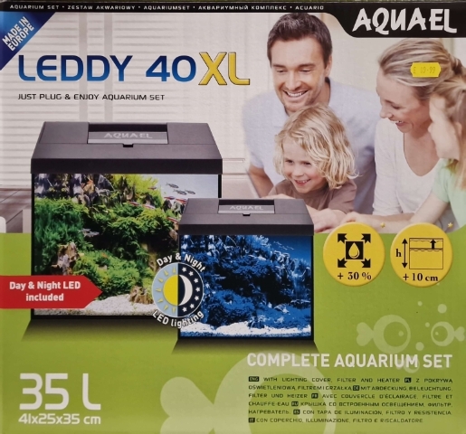 Aquael Leddy 40XL Complete Aquarium Set   35 Litres