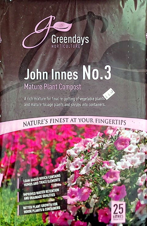 John Innes NO3 Mature Plant Compost 25 Litres