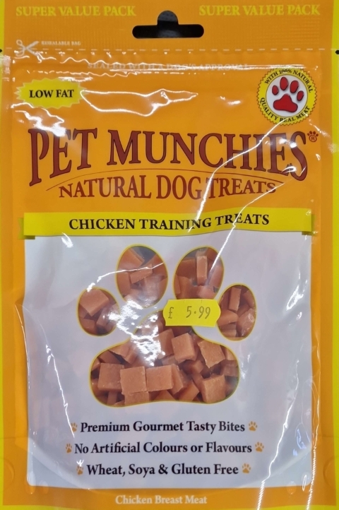 Pet Munchies Chicken Training Treats Natural Dog Treats