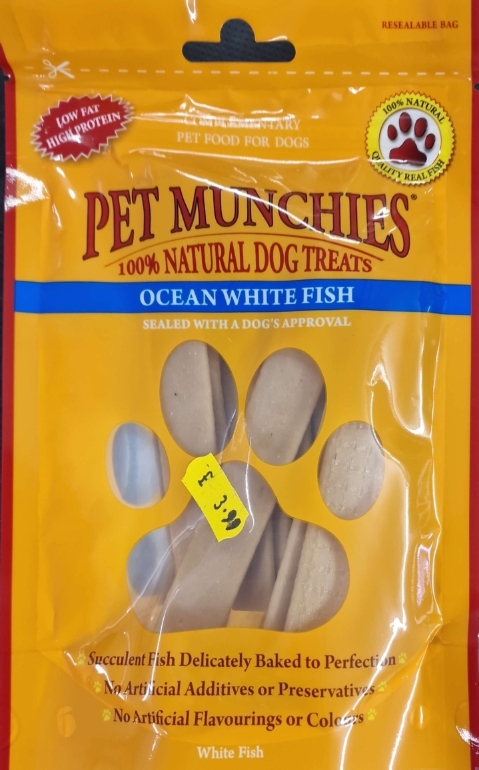 Pet Munchies Ocean White Fish Natural Dog Treats