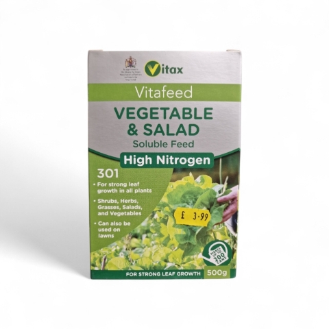 Vitax Vitafeed Vegetable and Salad Soluble Feed High Nitrogen 500g