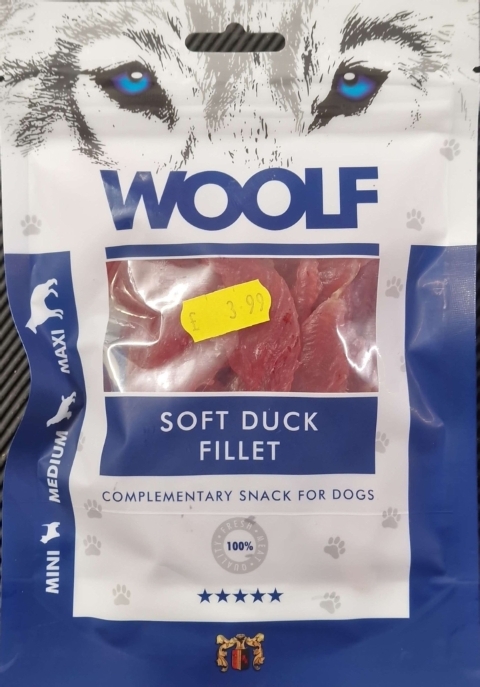 Woolf Soft Duck Fillet Natural Dog Treats